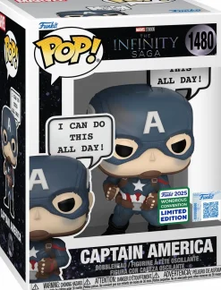 Funko Convention Exclusives>Captain America Marvel: The Infinity Saga - 'I Can Do This All Day' Pop! Vinyl Figure (2025 Wondrous Convention Exclusive)