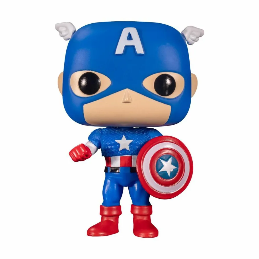 Pop! Deluxe>Captain America Marvel: Year Of The Shield - Through the Ages Pop! Vinyl Figure 5-Pack