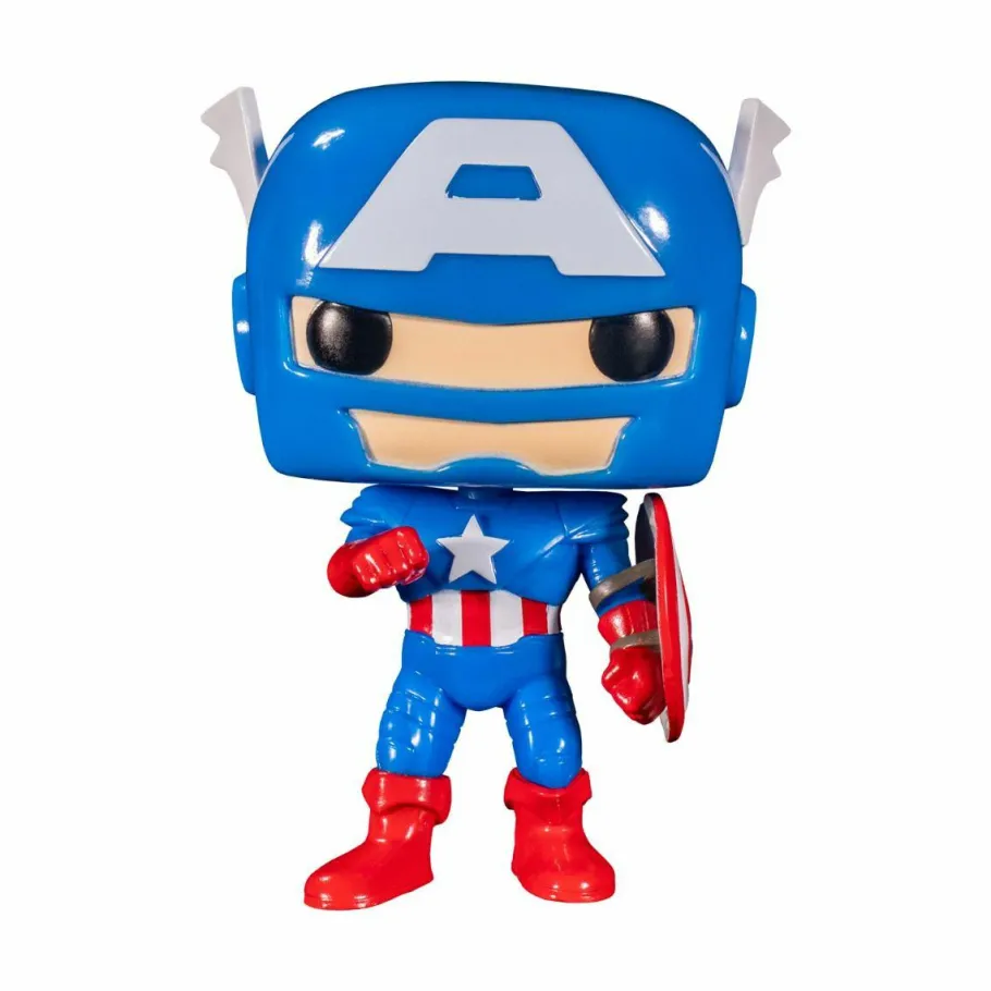 Pop! Deluxe>Captain America Marvel: Year Of The Shield - Through the Ages Pop! Vinyl Figure 5-Pack