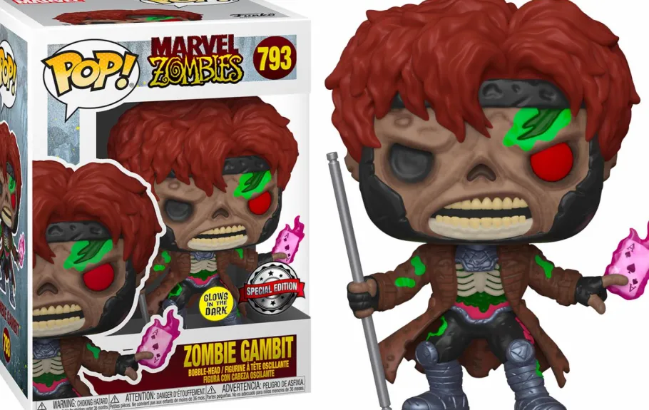 Standard Pop!>Marvel Zombies - Gambit Zombie Glow in the Dark Pop! Vinyl Figure