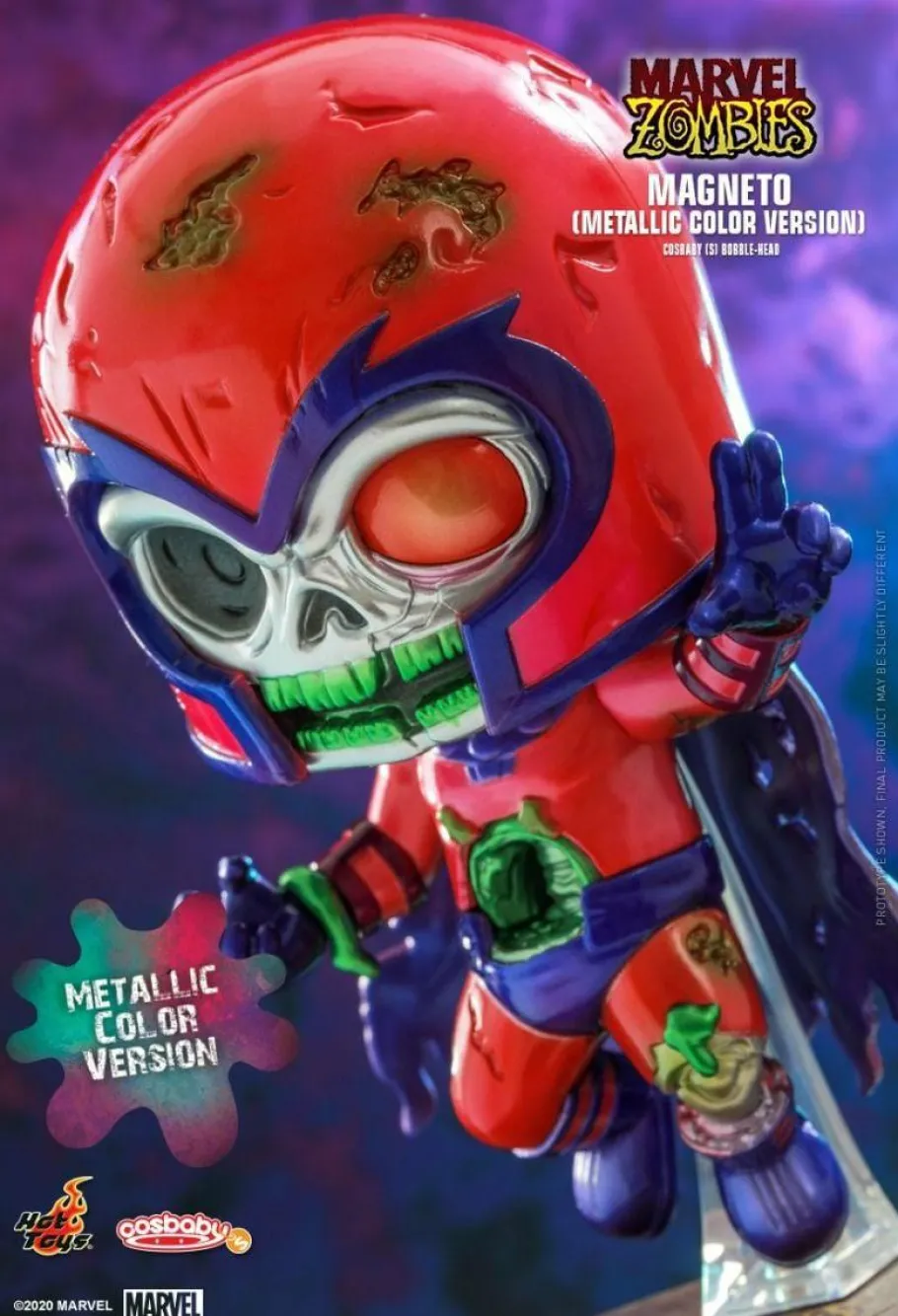Cosbaby>Marvel Zombies - Magneto Metallic Cosbaby (S) Hot Toys Figure