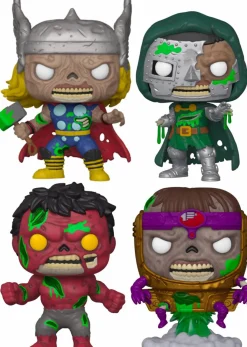 Pop! Bundles>Marvel Zombies - Thor More Zombies Pop! Vinyl Bundle (Set of 4)