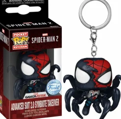 Pop! Keychains>Spider-Man Marvel's 2 - Advanced Suit 2.0 Symbiote Takeover Pocket Pop! Keychain