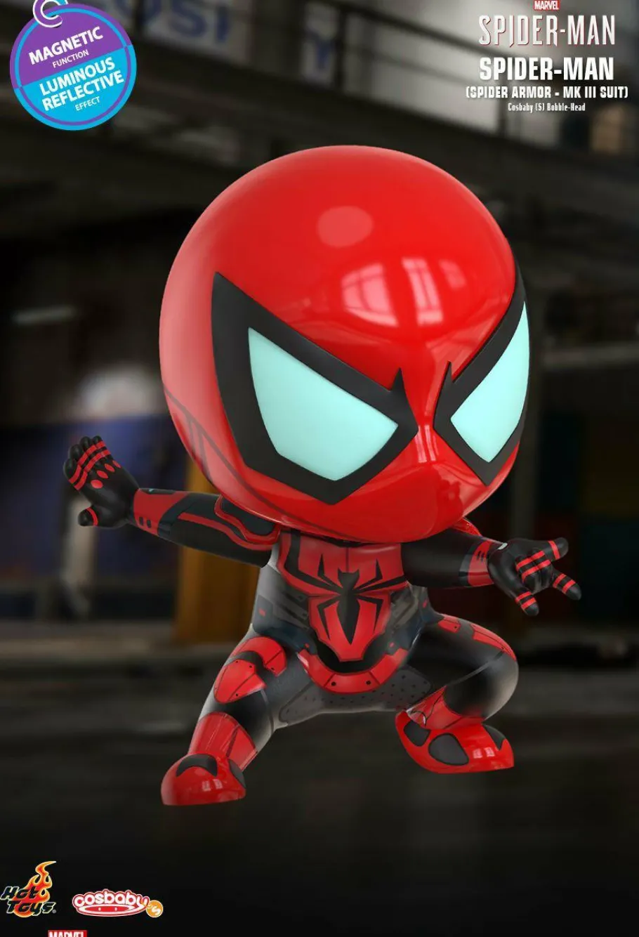 Designer Vinyl>Spider-Man Marvel’s (2018) - Spider Armor Mark III Suit Cosbaby (S) Hot Toys Figure