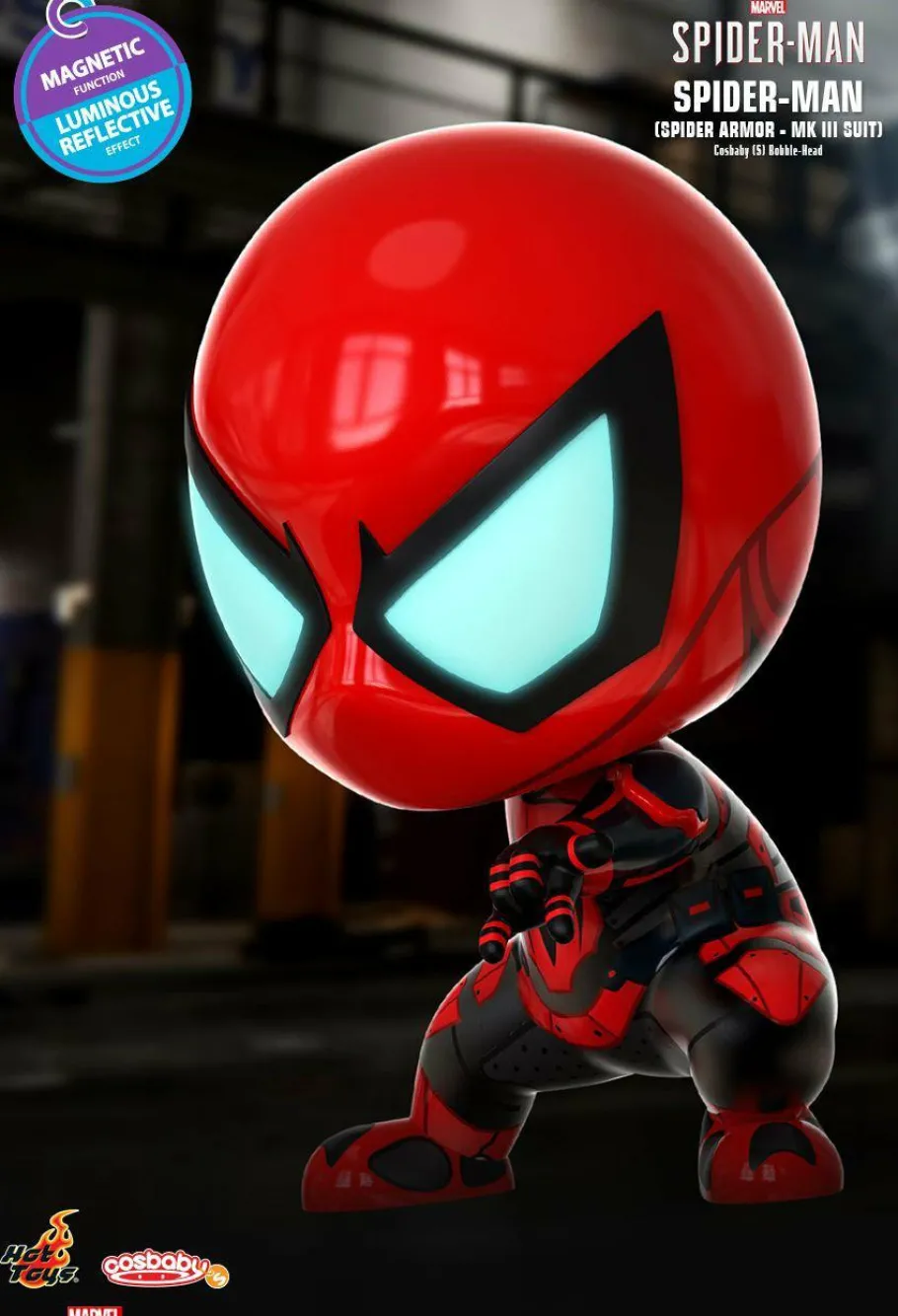 Designer Vinyl>Spider-Man Marvel’s (2018) - Spider Armor Mark III Suit Cosbaby (S) Hot Toys Figure