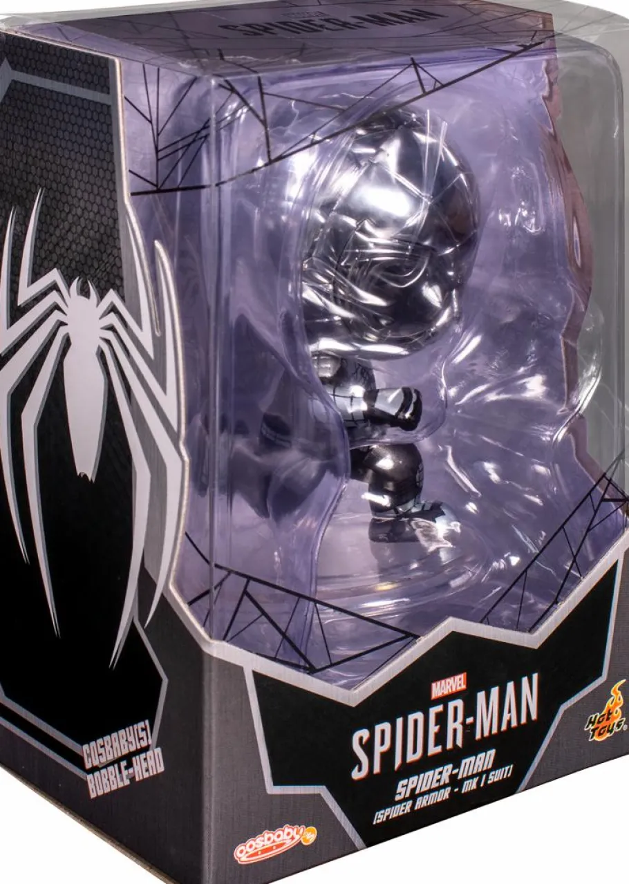 Designer Vinyl>Spider-Man Marvel’s (2018) - Spider Armor Mark I Suit Cosbaby (S) Hot Toys Figure