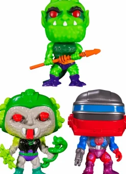 Funko Convention Exclusives>Masters of the Universe - Whiplash, Roboto & Snake Face Pop! Vinyl Bundle (Set of 3) (2021 Convention Exclusive)