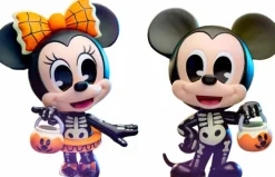 Cosbaby>Mickey Mouse Mickey and Friends - Mickey & Minnie in Skeleton Costume Cosbaby (S) Hot Toys Figure 2-Pack