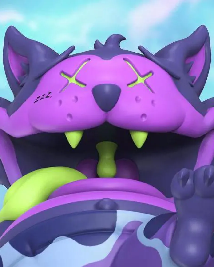 Designer Vinyl>Mighty Jaxx Originals Mighty Jaxx - Droopy Cat (Trippy Edition) 6" Vinyl Figure by PoOL