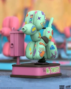 Designer Vinyl>Mighty Jaxx Originals Mighty Jaxx - Mr. Twisty (Vandalized Edition) 9" Vinyl Figure by Jason Freeny