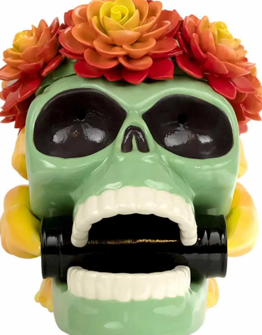 Designer Vinyl>Mighty Jaxx Originals Mighty Jaxx - The Smoke Calavera 7" Porcelain Incense Chamber by Butch Locsin