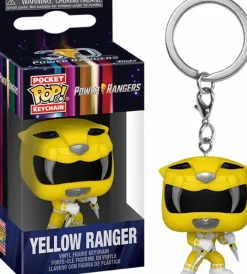 Pop! Keychains>Power Rangers Mighty Morphin - Yellow Ranger 30th Anniversary Pocket Pop! Vinyl Keychain