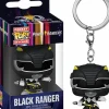 Pop! Keychains>Power Rangers Mighty Morphin - Black Ranger 30th Anniversary Pocket Pop! Vinyl Keychain