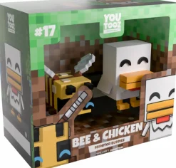 Designer Vinyl>Minecraft - Bee and Chicken Monitor Buddiez 2.5" Vinyl Figure 2-Pack