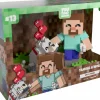 Designer Vinyl>Minecraft - Taming A Wolf 5" Vinyl Figure Diorama