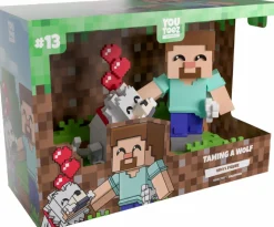 Designer Vinyl>Minecraft - Taming A Wolf 5" Vinyl Figure Diorama