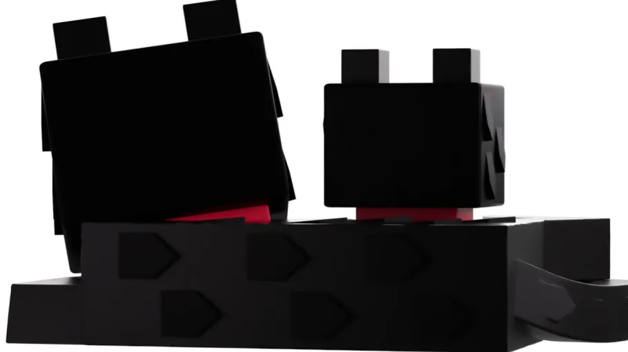Designer Vinyl>Minecraft - Tuxedo Cat 2.5" Vinyl Figure