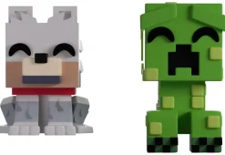 Designer Vinyl>Minecraft - Wolf and Creeper Monitor Buddiez 2.5" Vinyl Figure 2-Pack
