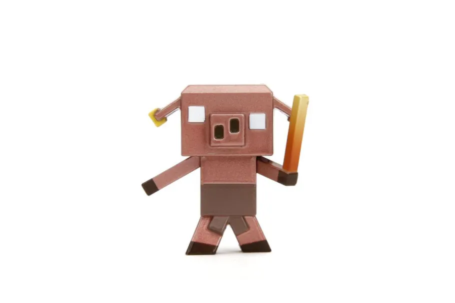 Die-Cast Figures>Minecraft Legends - Hero Ranger, Zombie, Piglin Blaze Runt & Piglin Mace Runt Metalfigs 2.5" Die-Cast Figure 4-Pack