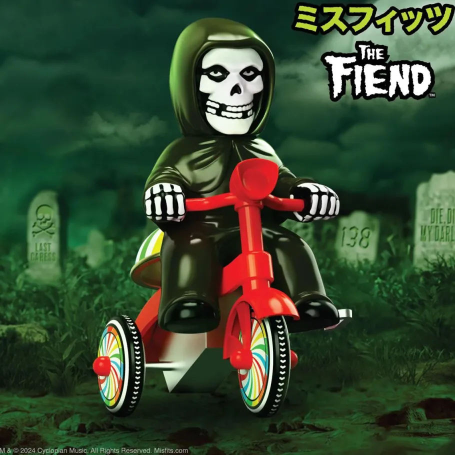 Designer Vinyl>Misfits - The Fiend (Black with Red Trike) Super Cycles 5" Vinyl Figure