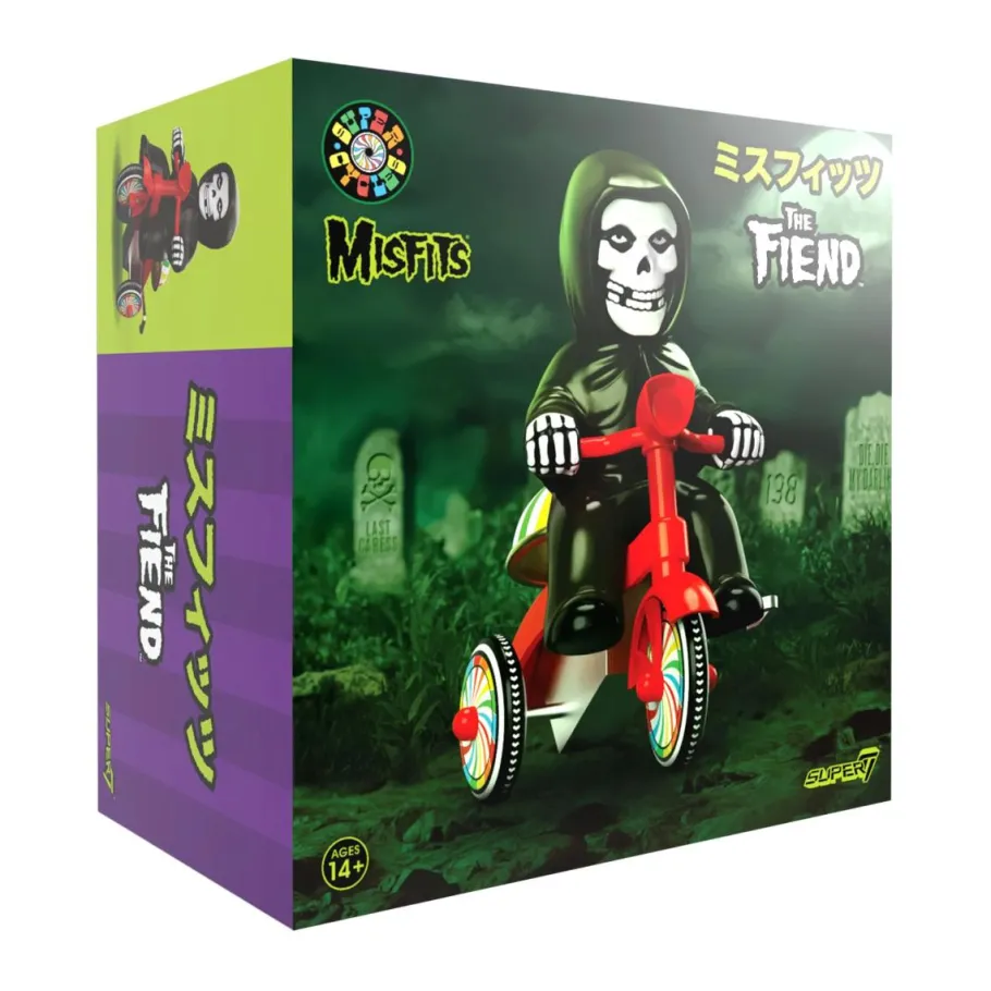 Designer Vinyl>Misfits - The Fiend (Black with Red Trike) Super Cycles 5" Vinyl Figure
