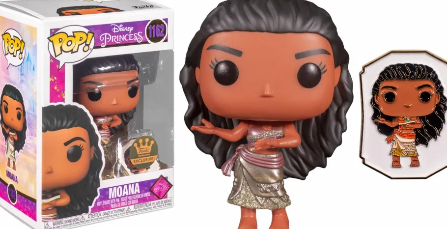 Standard Pop!>Moana - Gold Ultimate Disney Princess Pop! Vinyl Figure with Enamel Pin (Funko / Popcultcha Exclusive)
