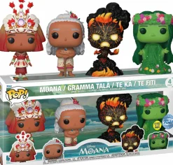 Standard Pop!>Moana - , Gramma Tala, Te Ka, Te Fiti Glow-in-the-Dark Pop! Vinyl Figure 4-Pack