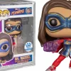 Pop! Chases, Vault, Limited Editions, Ppp Items>Ms. Marvel (2022) - with Light Arm Pop! Vinyl Figure in Acrylic Pop! Protector (Funko / Popcultcha Exclusive)