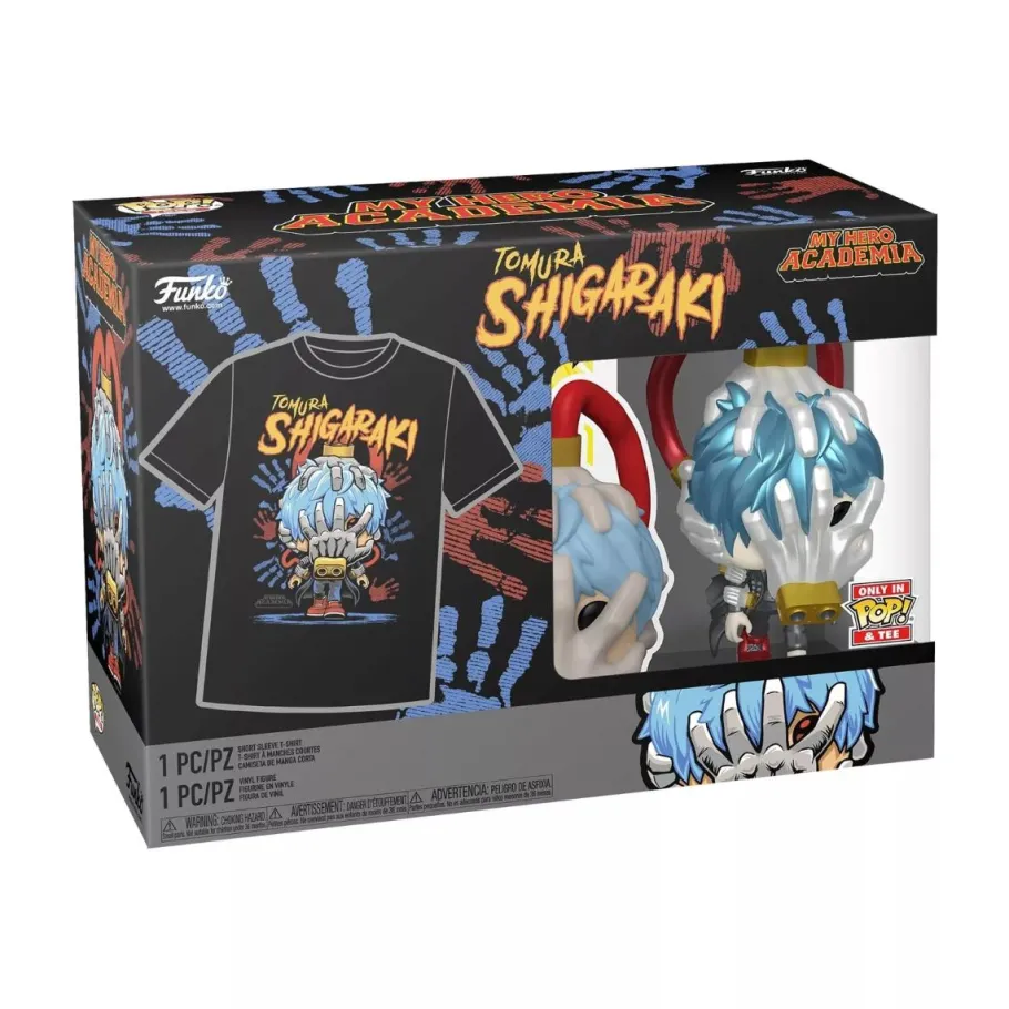 Pop! & Tee Sets>My Hero Academia - Tomura Shigaraki Metallic Pop! Vinyl Figure & T-Shirt Box Set