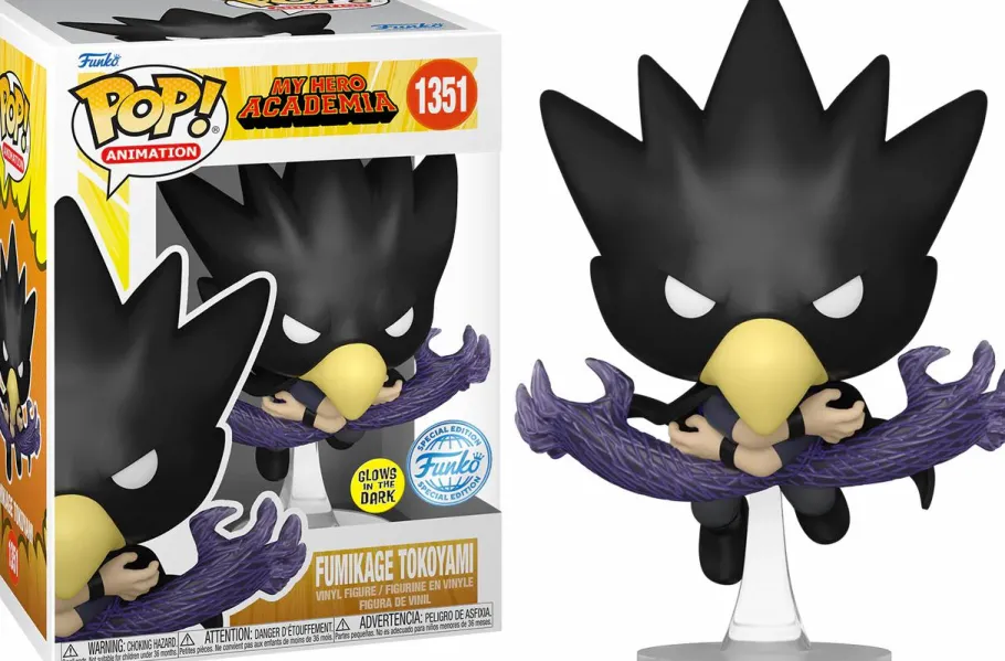 Standard Pop!>My Hero Academia : Season 5 - Fumikage Tokoyami in Fallen Angel Form Glow-in-the-Dark Pop! Vinyl Figure
