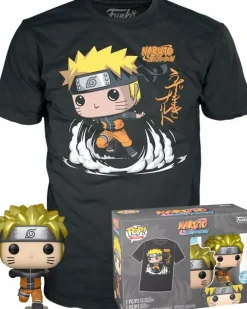 Pop! & Tee Sets>Naruto : Shippuden - Running Metallic Pop! Vinyl Figure & T-Shirt Box Set