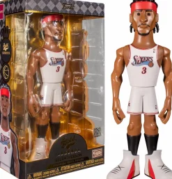 Designer Vinyl>NBA Basketball - Allen Iverson Philadelphia 76ers 12” Gold Premium Vinyl Figure