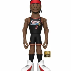 Designer Vinyl>NBA Basketball - Allen Iverson Philadelphia 76ers 12” Gold Premium Vinyl Figure