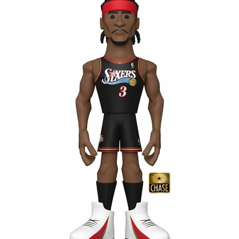 Designer Vinyl>NBA Basketball - Allen Iverson Philadelphia 76ers 12” Gold Premium Vinyl Figure