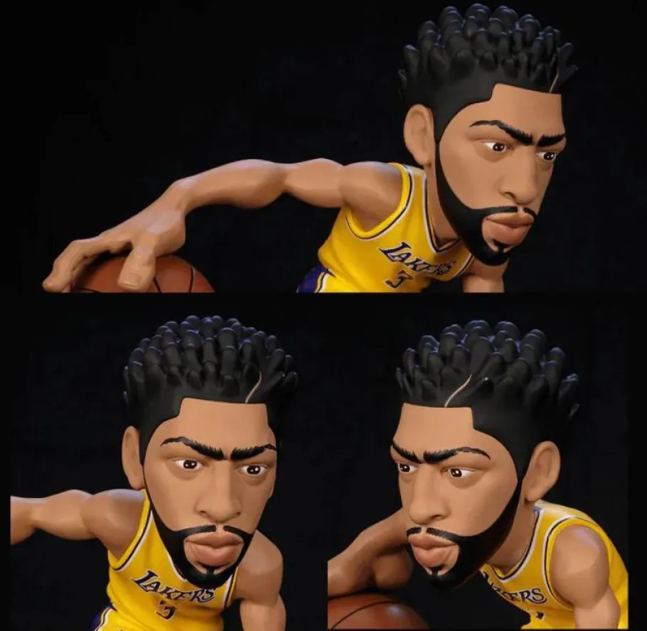 Designer Vinyl>NBA Basketball - Anthony Davis Los Angeles Lakers (Gold Jersey) smAll-Stars 12" Vinyl Figure