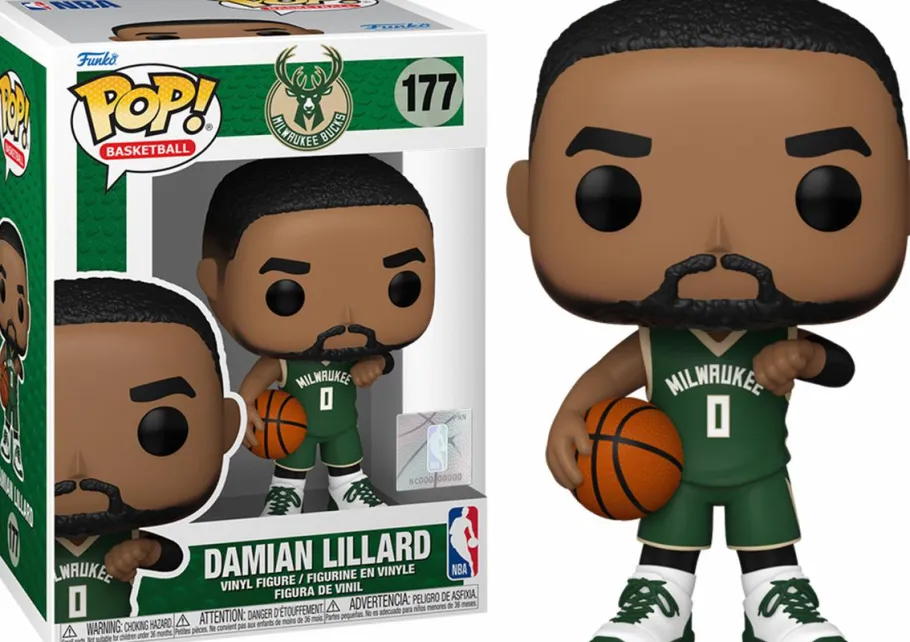 Standard Pop!>NBA Basketball - Damian Lillard Milwaukee Bucks Pop! Vinyl Figure