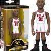 Designer Vinyl>NBA Basketball - Dennis Rodman Chicago Bulls 5” Gold Premium Vinyl Figure