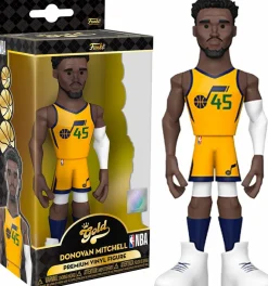 Designer Vinyl>NBA Basketball - Donovan Mitchell Utah Jazz 2021 Championship Edition Jersey 5" Gold Premium Vinyl Figure