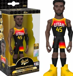 Designer Vinyl>NBA Basketball - Donovan Mitchell Utah Jazz 2021 Championship Edition Jersey 5" Gold Premium Vinyl Figure