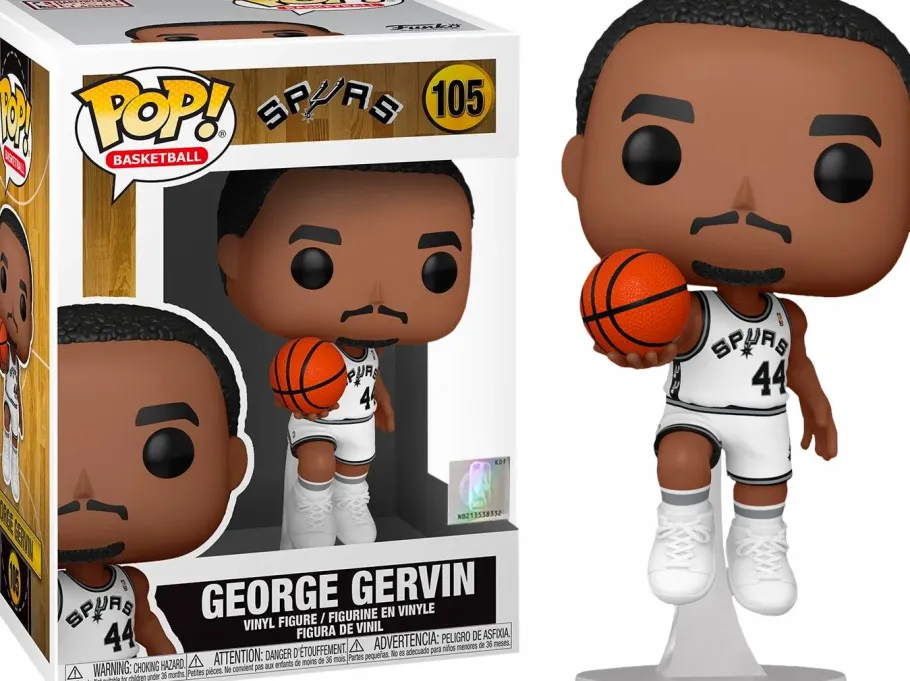 Standard Pop!>NBA Basketball - George Gervin San Antonio Spurs Pop! Vinyl Figure