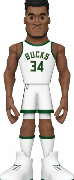 Designer Vinyl>NBA Basketball - Giannis Antetokounmpo Milwaukee Bucks 12" Gold Premium Vinyl Figure