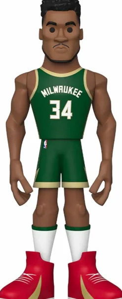 Designer Vinyl>NBA Basketball - Giannis Antetokounmpo Milwaukee Bucks 12" Gold Premium Vinyl Figure