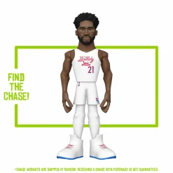 Designer Vinyl>NBA Basketball - Joel Embiid Philadelphia 76ers 12” Gold Premium Vinyl Figure