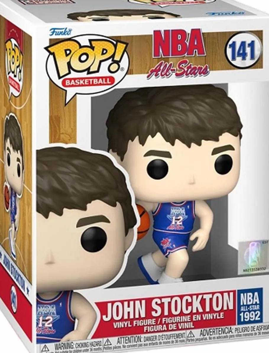 Standard Pop!>NBA Basketball - John Stockton 1992 All-Star Jersey Pop! Vinyl Figure