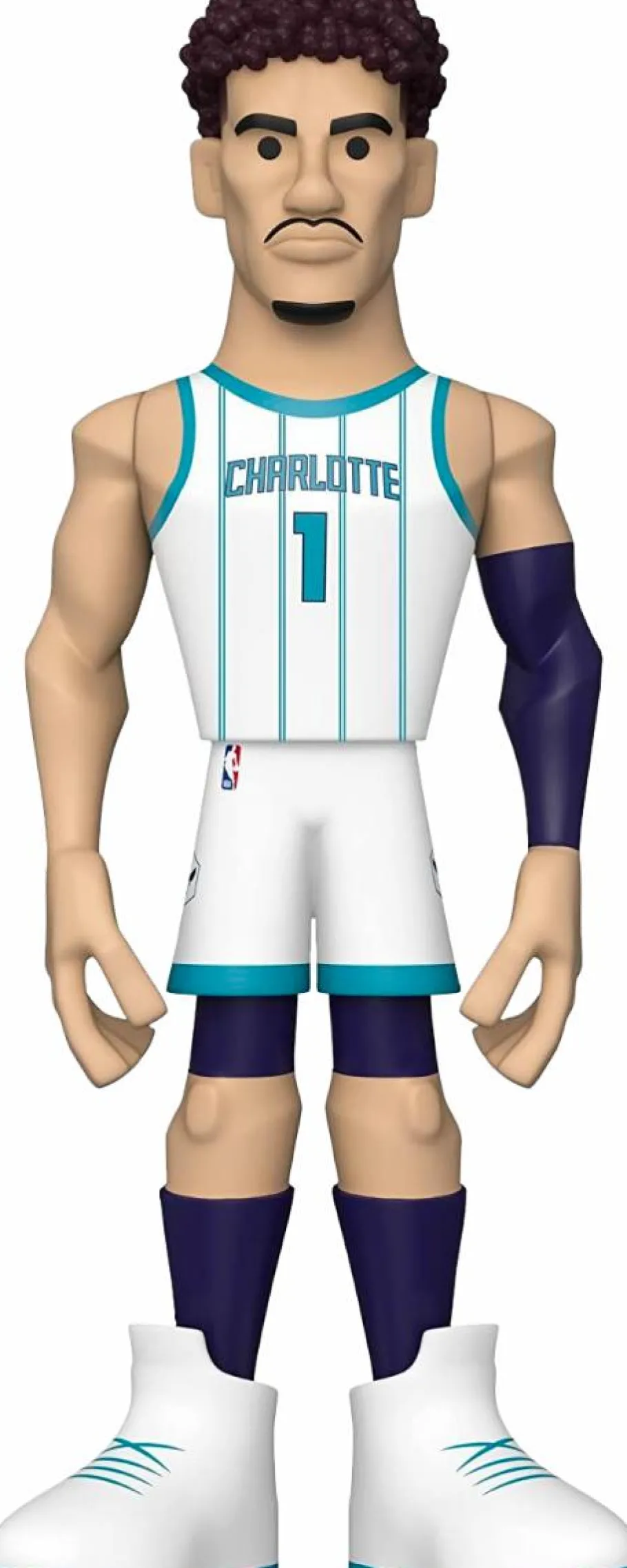 Designer Vinyl>NBA Basketball - LaMelo Ball Charlotte Hornets 12” Gold Premium Vinyl Figure