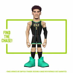 Designer Vinyl>NBA Basketball - LaMelo Ball Charlotte Hornets 12” Gold Premium Vinyl Figure