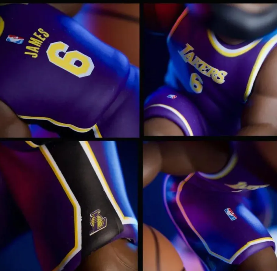 Designer Vinyl>NBA Basketball - LeBron James Los Angeles Lakers (Purple Jersey) smAll-Stars Minis 6" Vinyl Figure