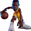 Designer Vinyl>NBA Basketball - LeBron James Los Angeles Lakers (Gold Jersey) smAll-Stars 12" Vinyl Figure