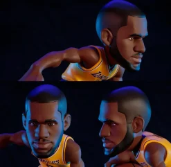 Designer Vinyl>NBA Basketball - LeBron James Los Angeles Lakers (Gold Jersey) smAll-Stars 12" Vinyl Figure