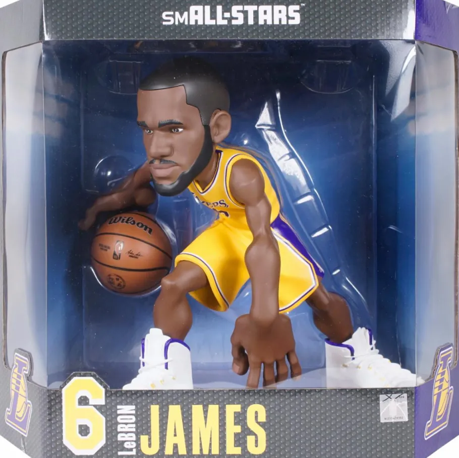 Designer Vinyl>NBA Basketball - LeBron James Los Angeles Lakers (Gold Jersey) smAll-Stars 12" Vinyl Figure